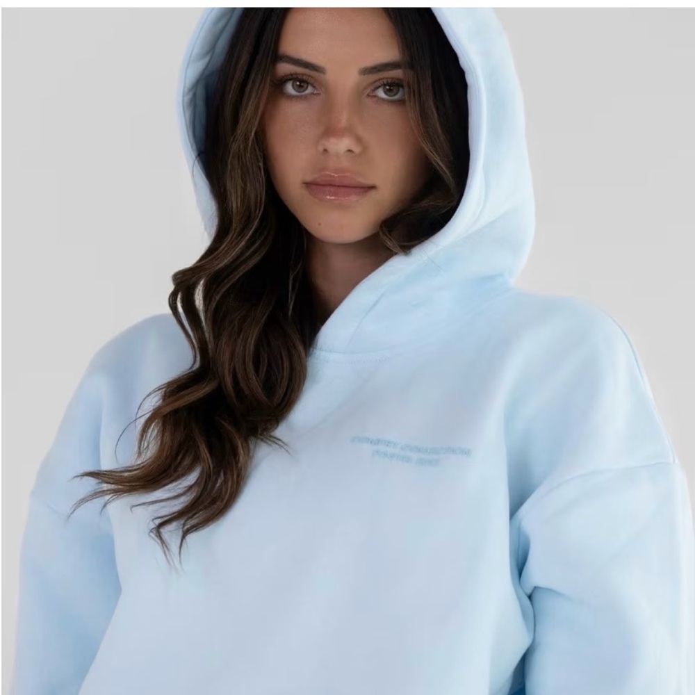 Comfrt Pastel Blue Hoodie Size S, matching sweatpants avail in closet